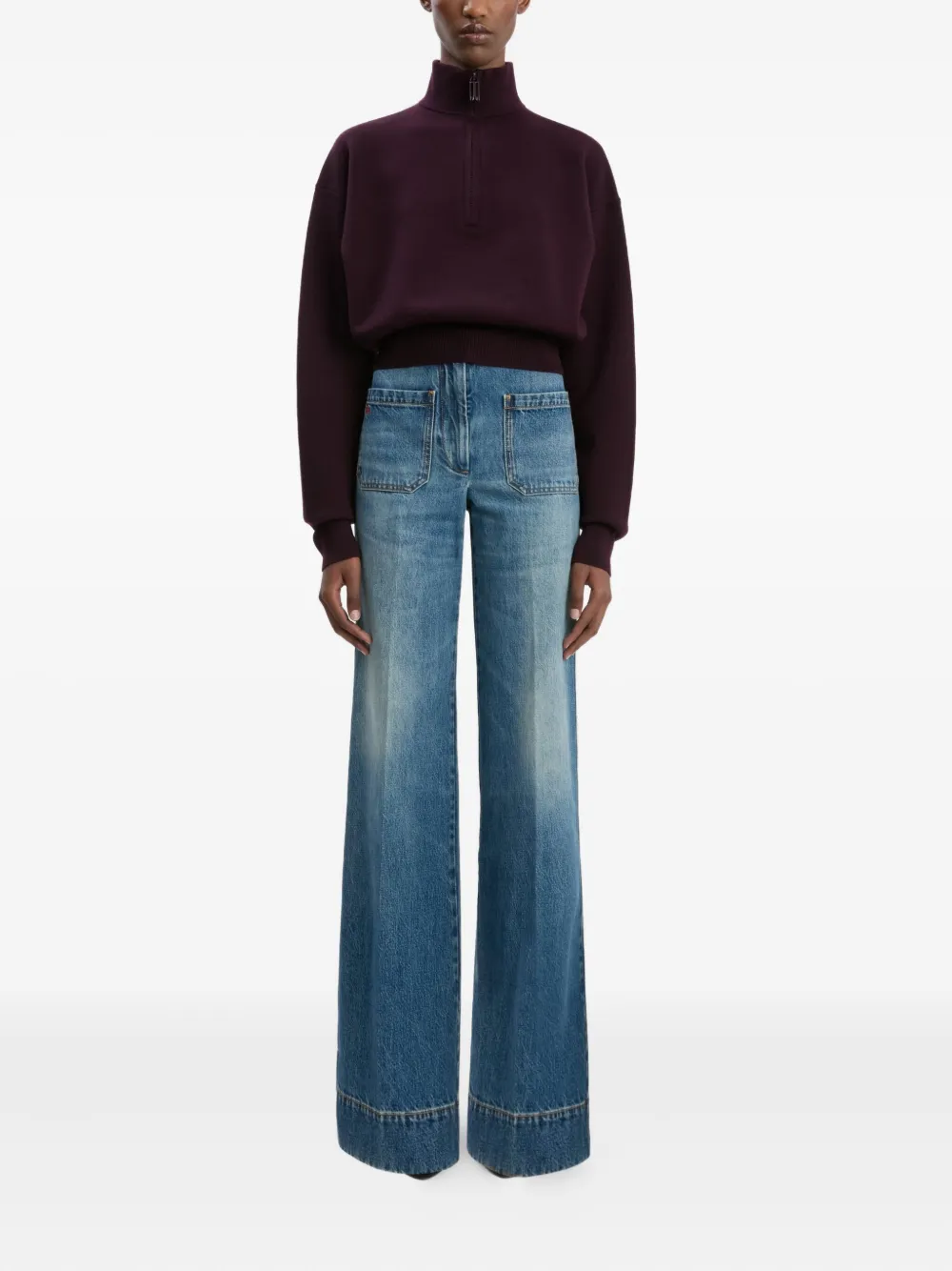 Victoria Beckham half-zip sweater | Knitted Sweaters | Image 2