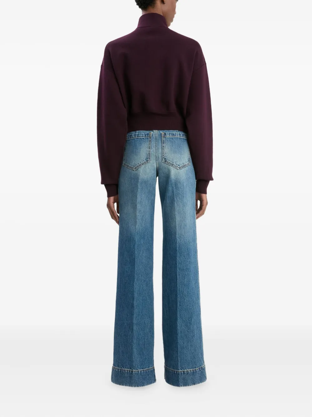 Victoria Beckham Trui met halve rits Rood