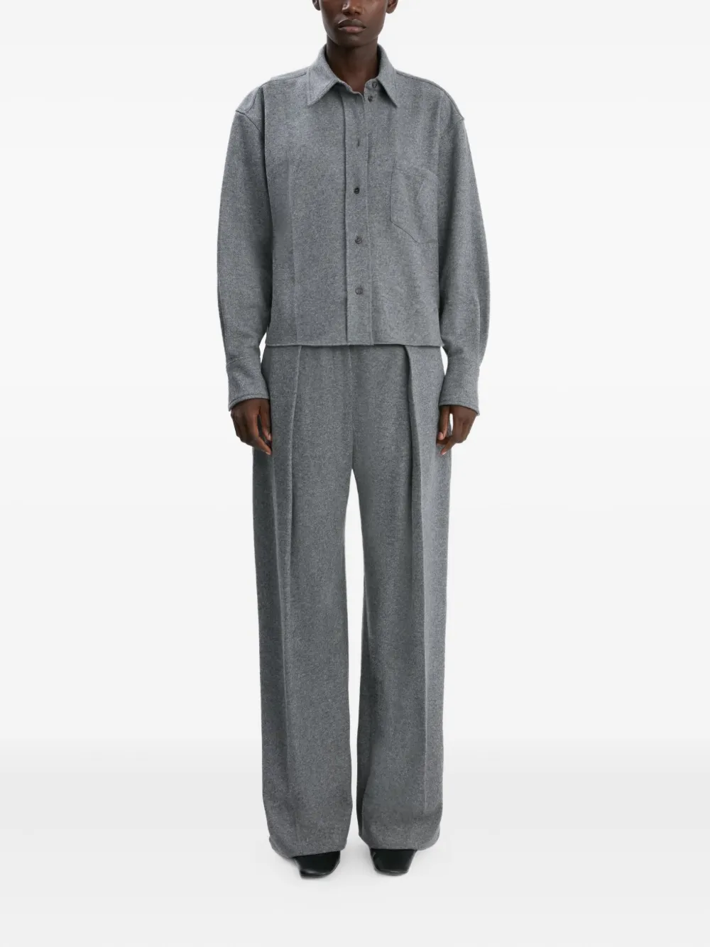 Victoria Beckham T-shirt met lange mouwen - Grijs