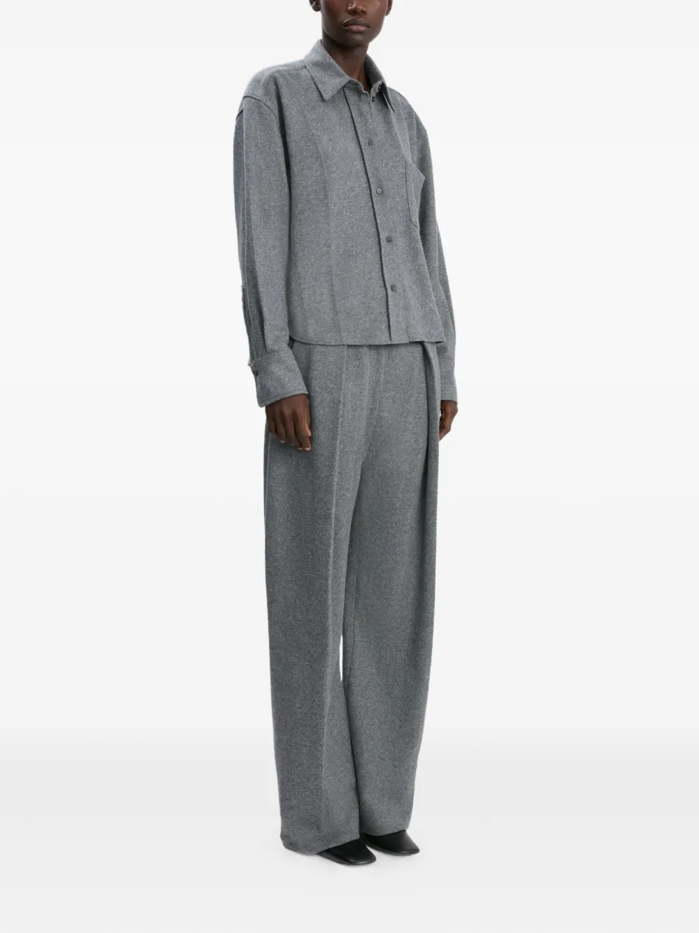 Victoria Beckham T-shirt met lange mouwen Grijs