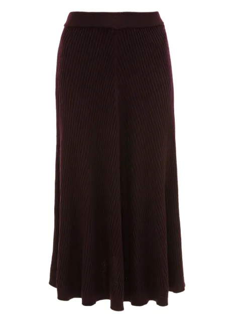 Victoria Beckham ribbed knit midi skirt