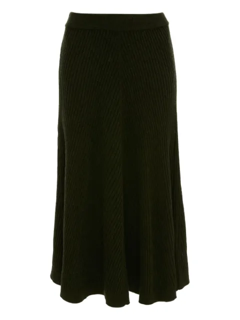 Victoria Beckham ribbed knit midi skirt