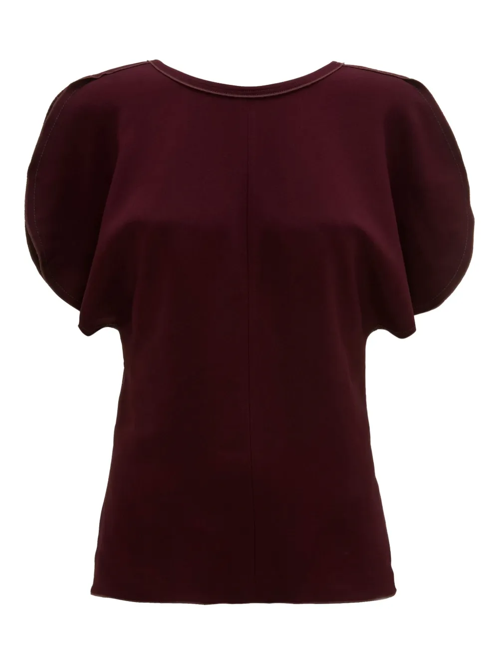 Victoria Beckham draped-sleeve blouse | Red | Image 1