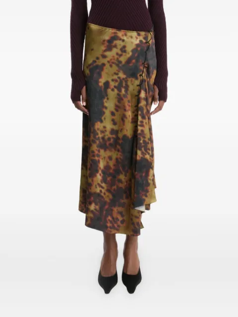Victoria Beckham rouleau-print skirt