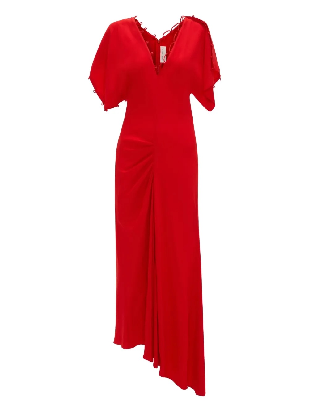 Victoria Beckham Rouleaux ディテール ドレス - レッド Victoria Beckham Rouleaux ディテール ドレス - レッド
