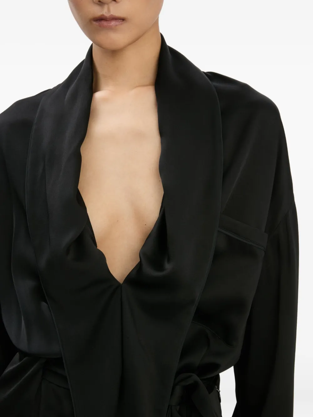 Victoria Beckham Mini-wikkeljurk Zwart