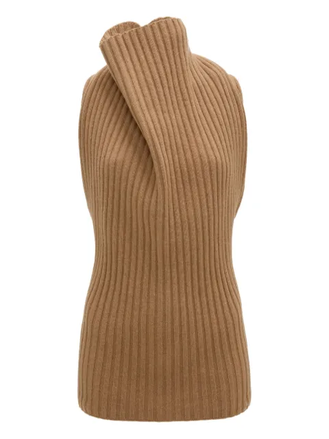Victoria Beckham draped ribbed top