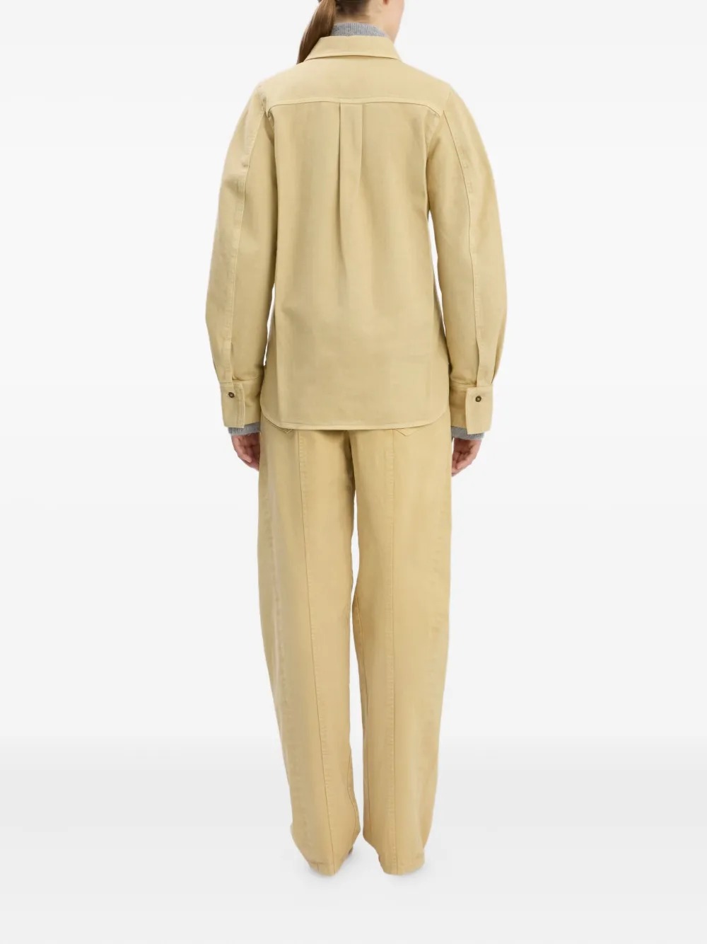 Victoria Beckham Curved-leg Jeans In Yellow