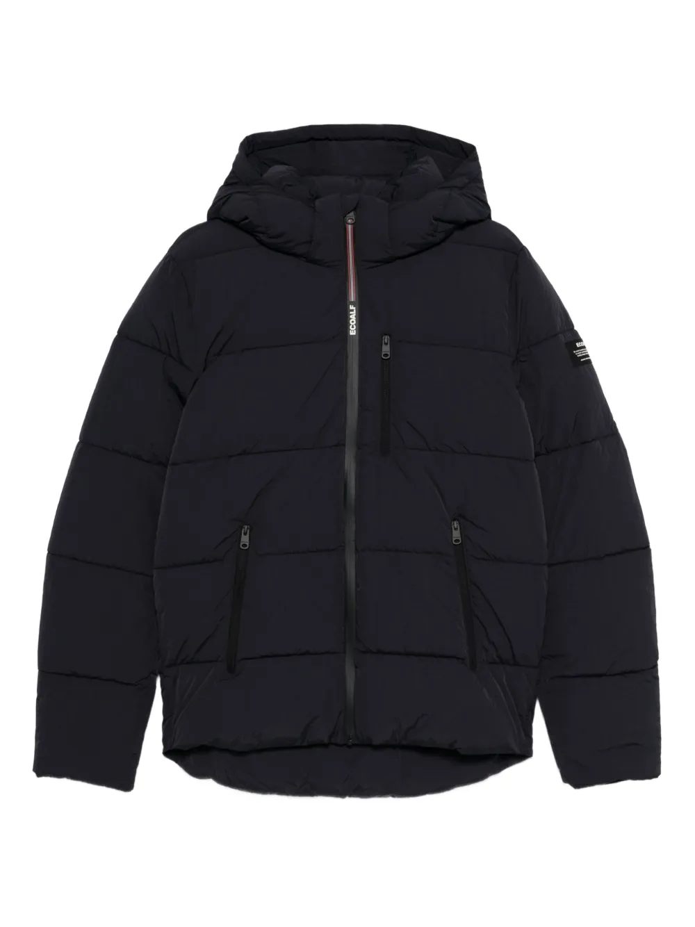 Ecoalf hooded quilted jacket | Blue | Image 1