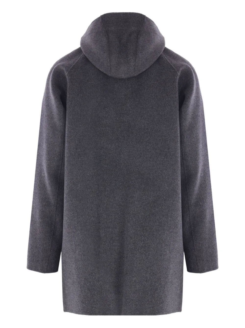 Aspesi Hooded Double-slider Zip Coat In Gray