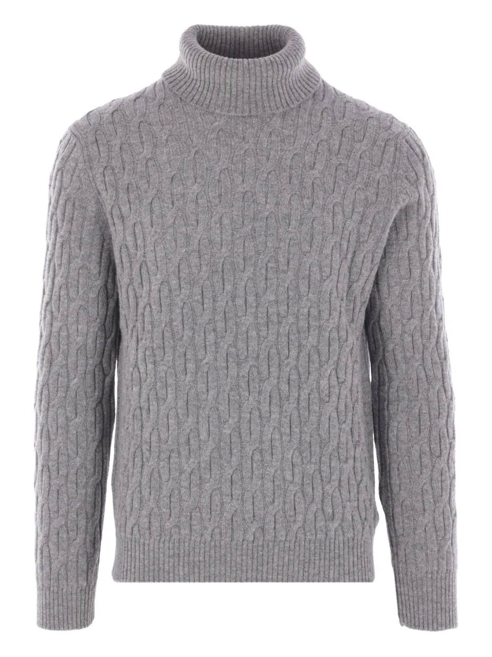 Zanone cable-knit turtleneck sweater | Grey | Image 1