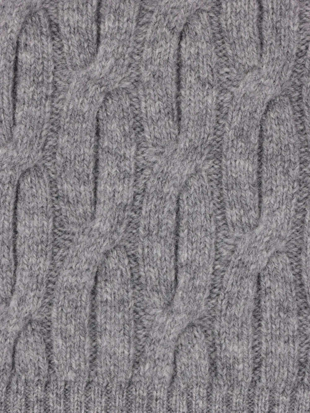 Zanone Kabelgebreide coltrui Grijs