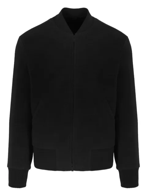 Lardini wool zip-front bomber jacket