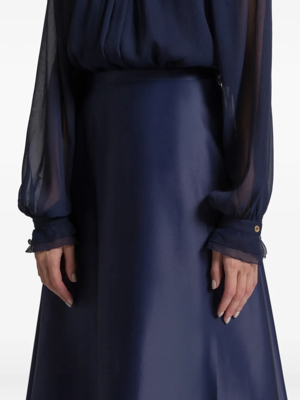 Alberta Ferretti Zijden rok Blauw