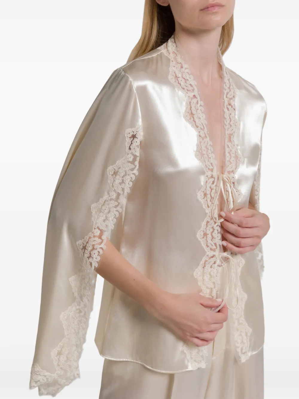 Lace V-Neck Blouse