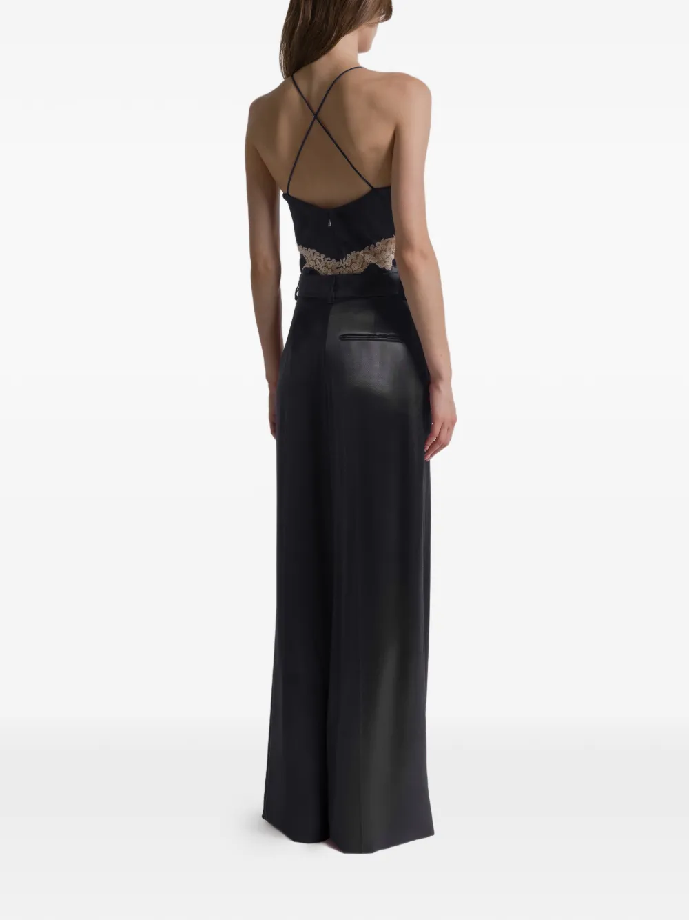 Alberta Ferretti Pleated Trousers In Black