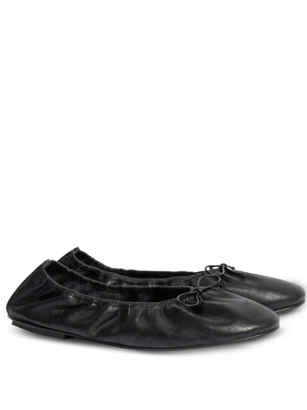 Alberta Ferretti Ballerine con fiocco - Nero