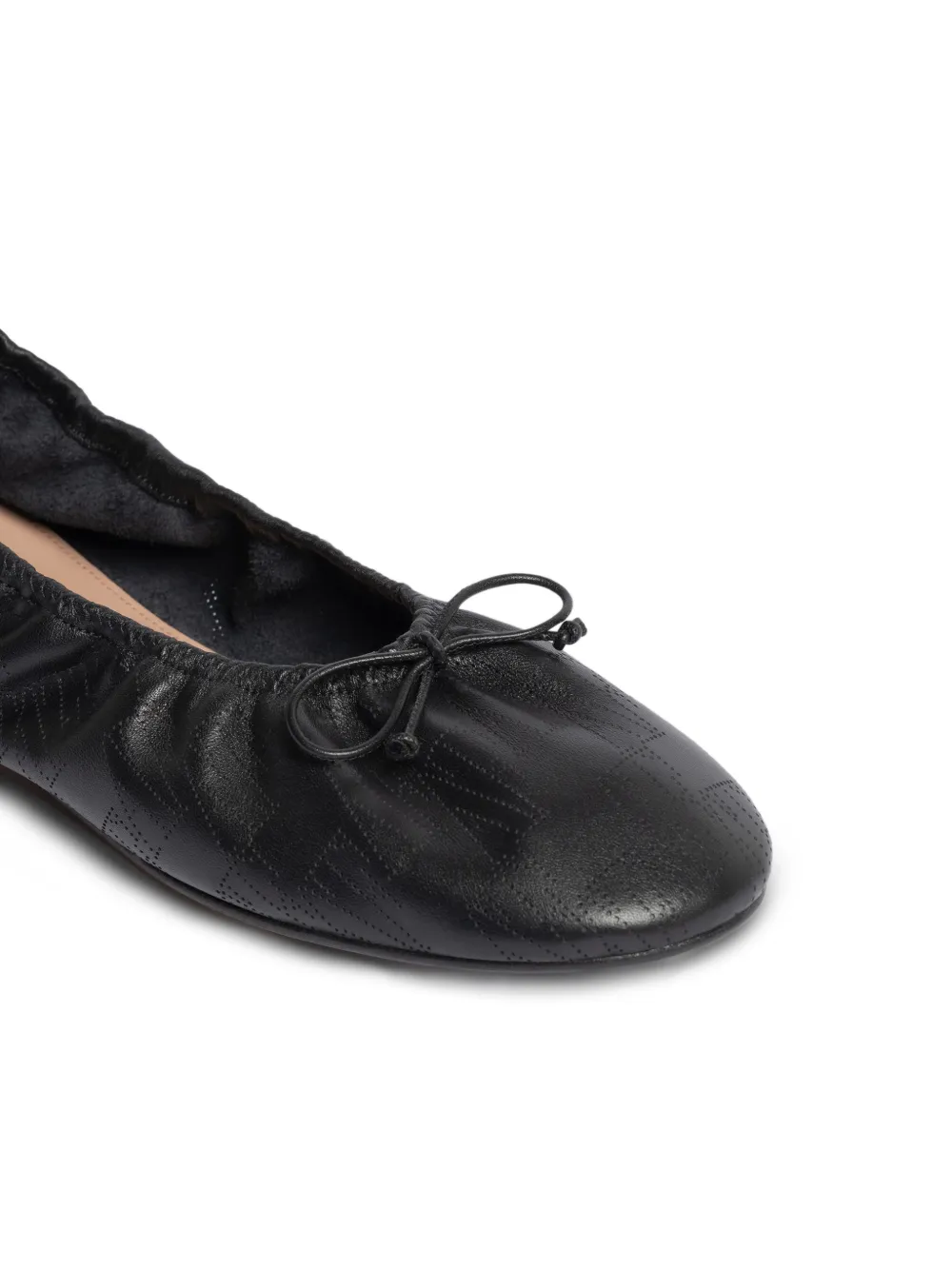 Alberta Ferretti Ballerina's met strikdetail Zwart