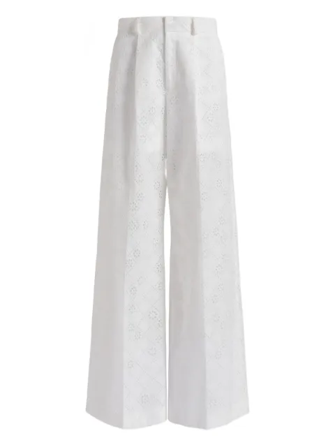 Alberta Ferretti eyelet trousers