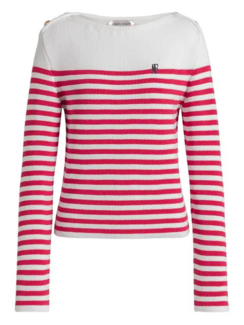 Alberta Ferretti — striped button sweater
