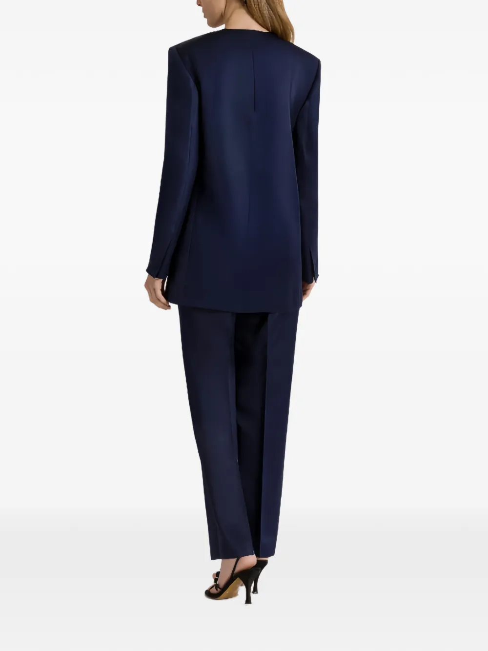 Alberta Ferretti Blazer met dubbele rij knopen Blauw