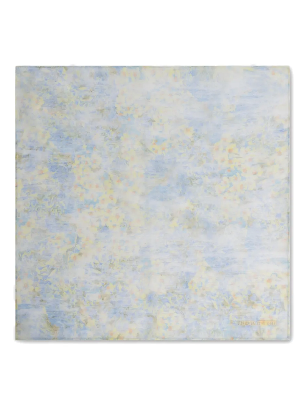 Alberta Ferretti Floral Silk Scarf In Multi