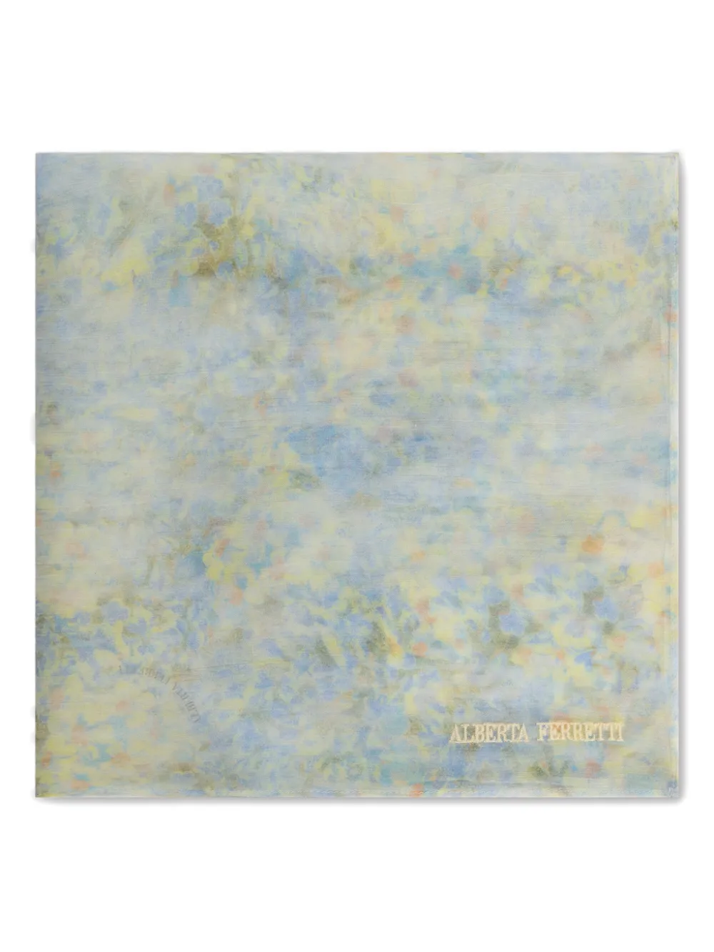 Alberta Ferretti Floral Silk Scarf In Multi