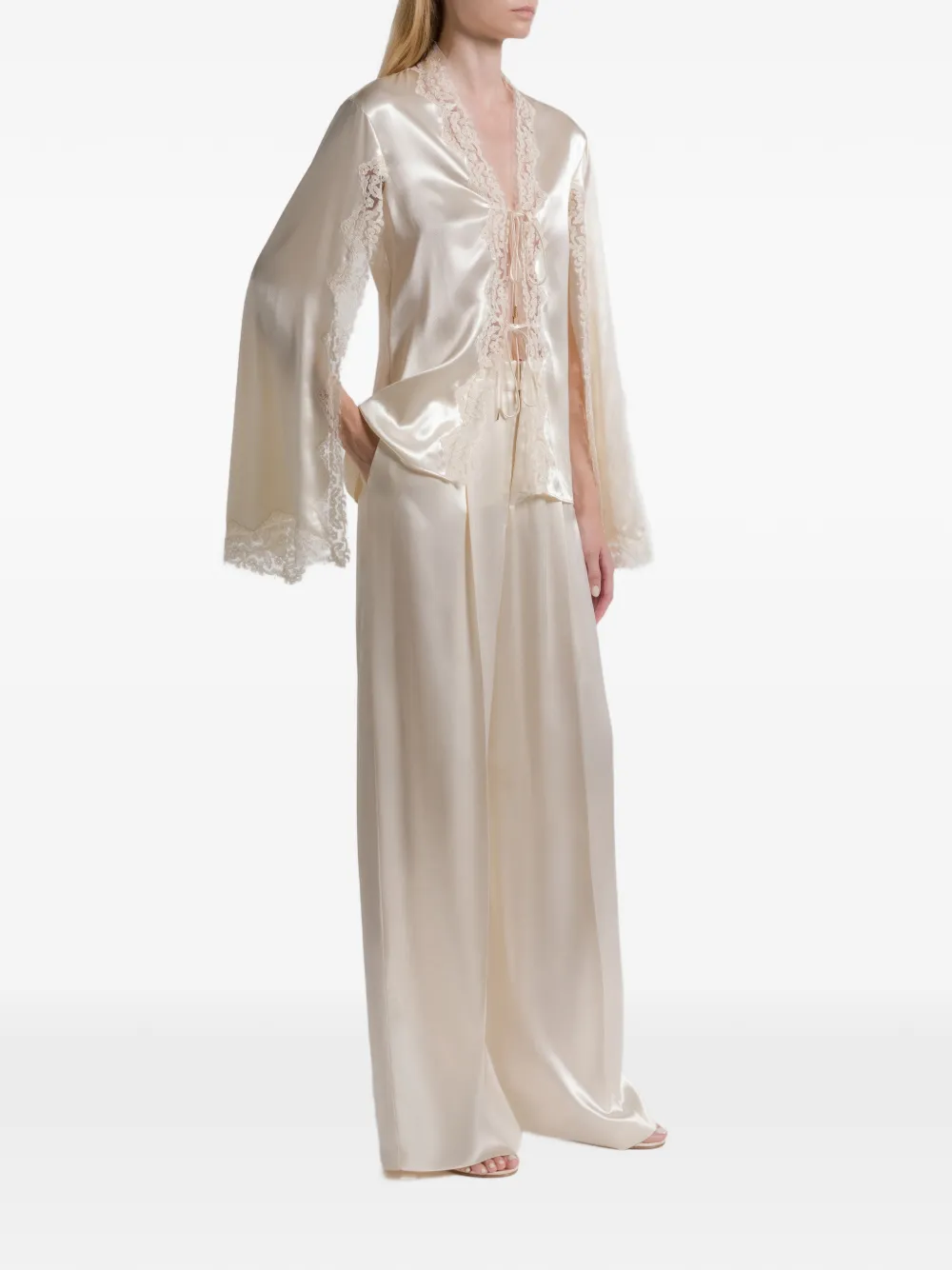 Alberta Ferretti pleated trousers - Beige