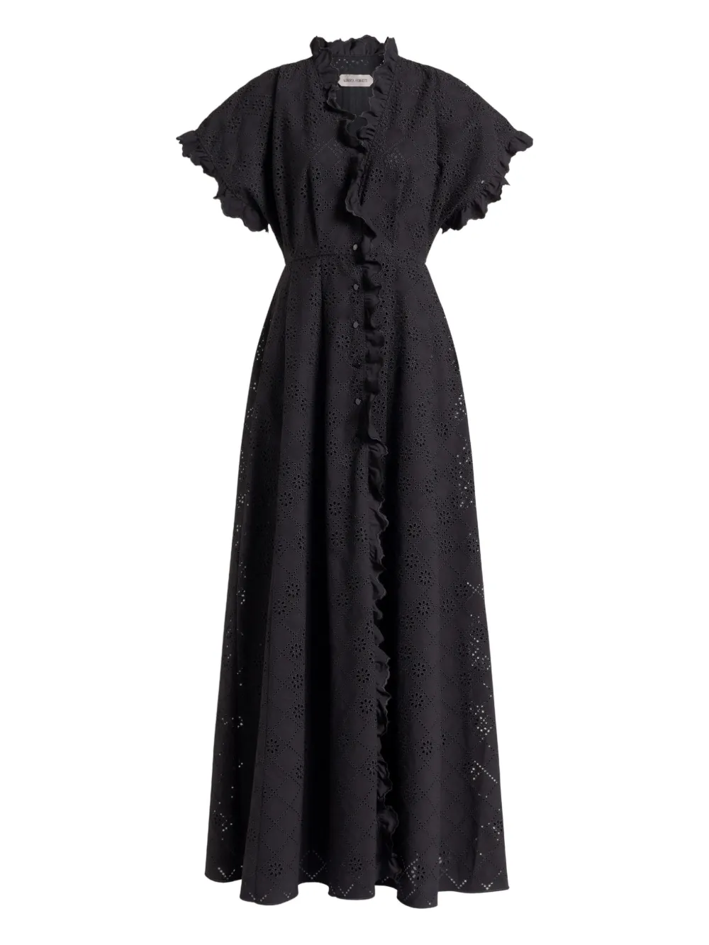 Alberta Ferretti Abito con ruches - Nero