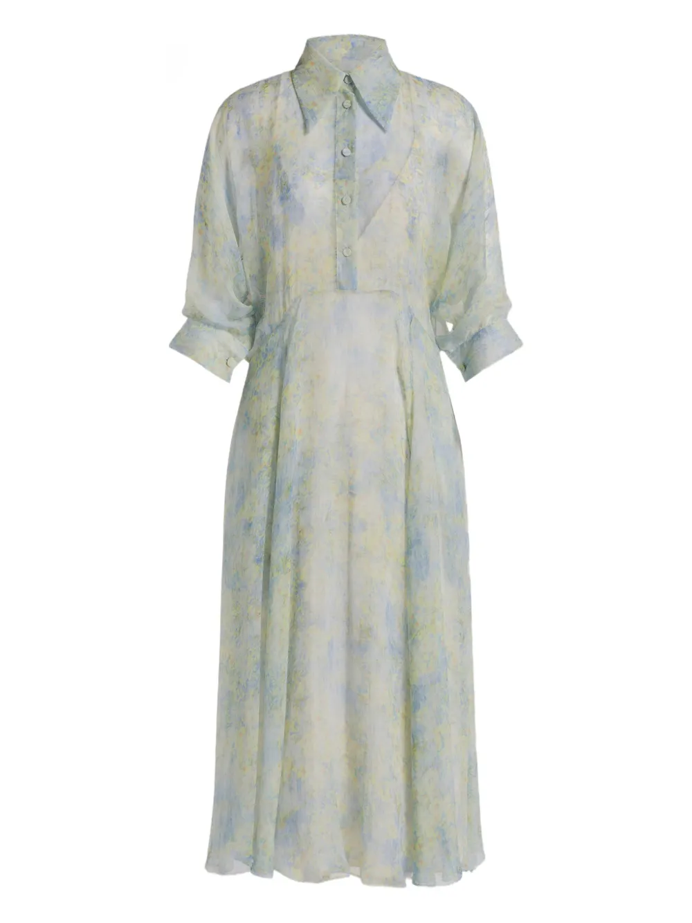 Alberta Ferretti Abito a fiori - Blu