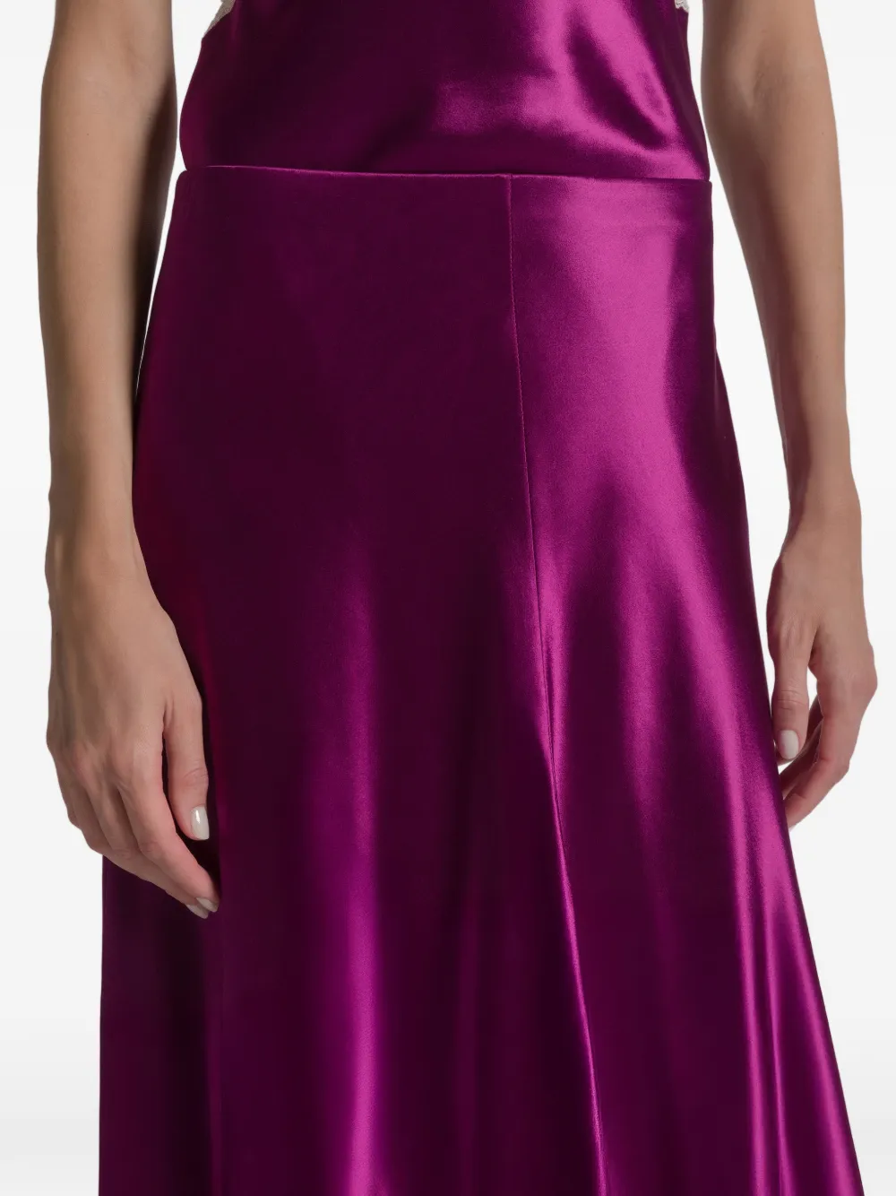 Alberta Ferretti A-line Maxi Skirt In Purple