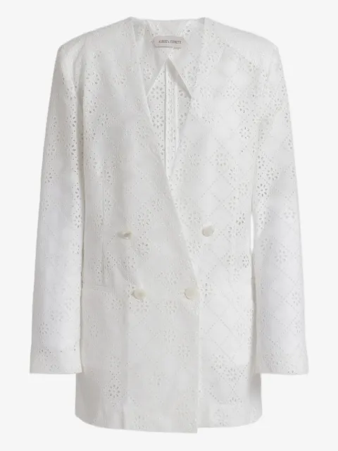 Alberta Ferretti Doppelreihiger Blazer mit Ösen