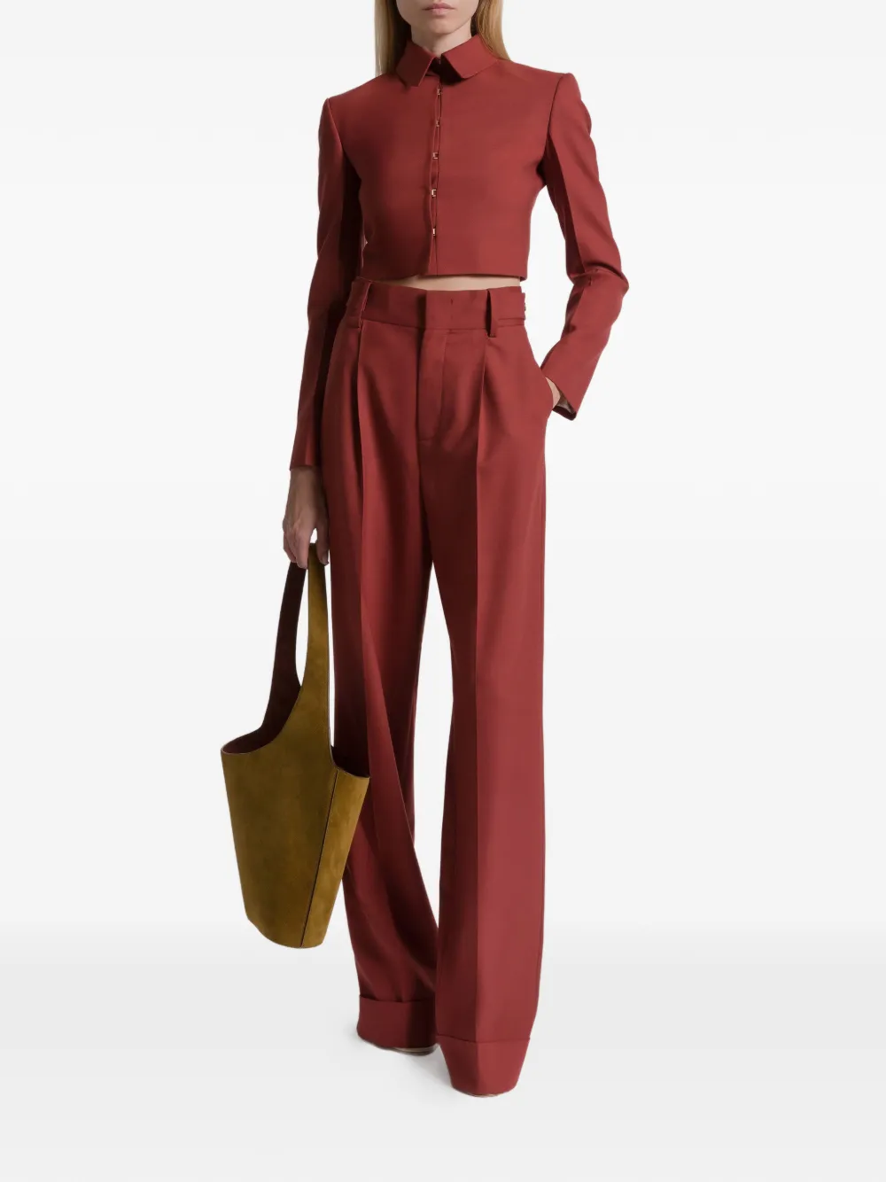  Alberta Ferretti Collared Jacket 