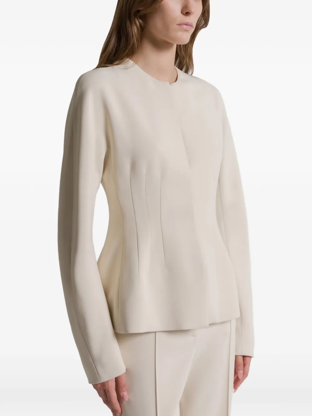 Alberta Ferretti zip-fastening caddy jacket Beige