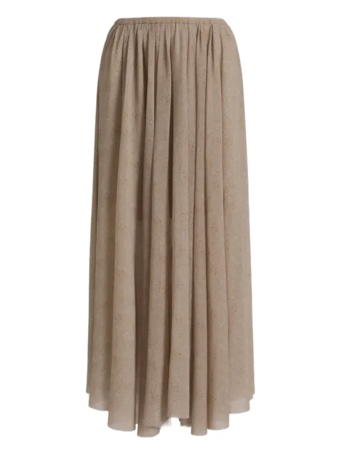 Alberta Ferretti pleated midi skirt