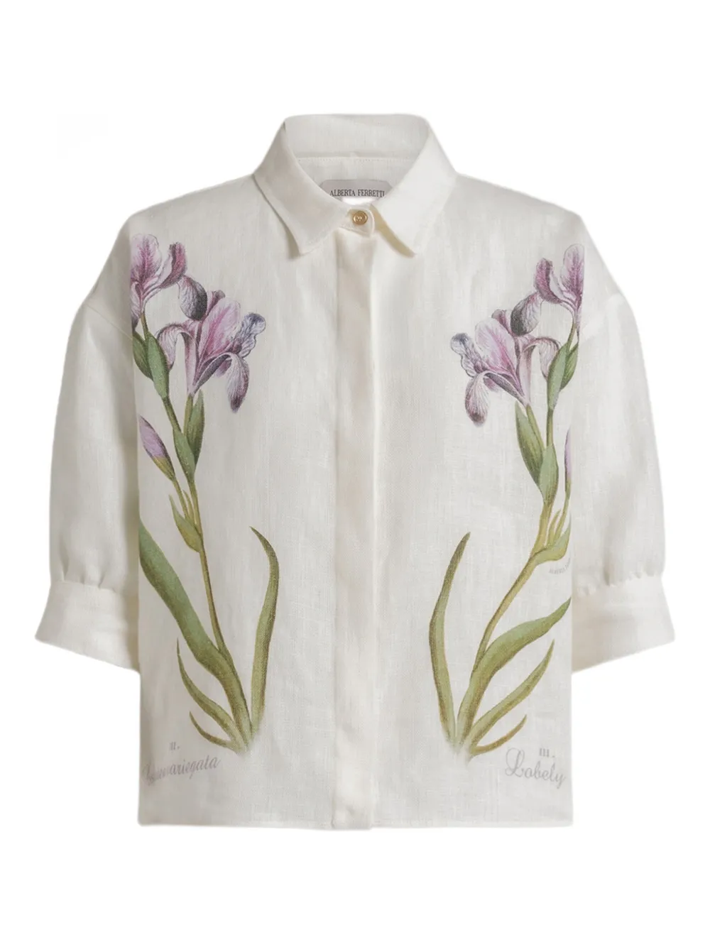 Alberta Ferretti floral print shirt - Neutrals