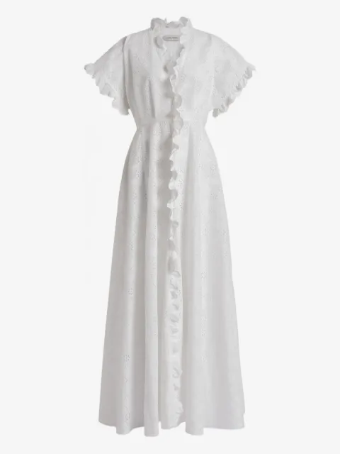 Alberta Ferretti Abito lungo con ruches