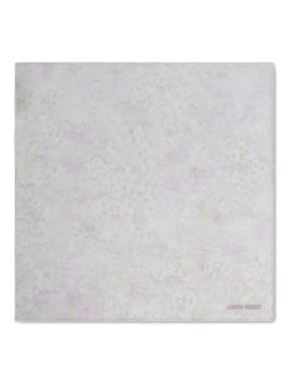 Alberta Ferretti Petal-print Scarf In Pink