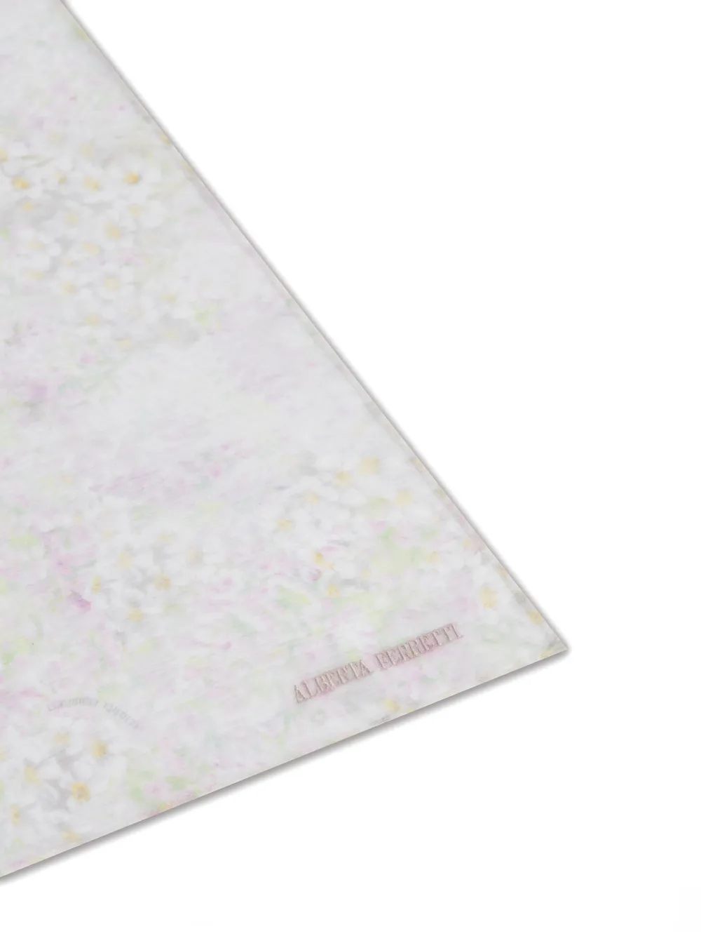 Alberta Ferretti Petal-print Scarf In Pink