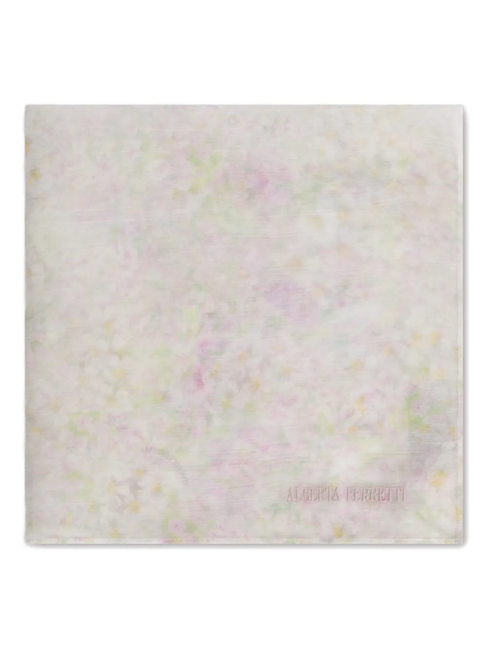 Alberta Ferretti petal-print scarf - Roze