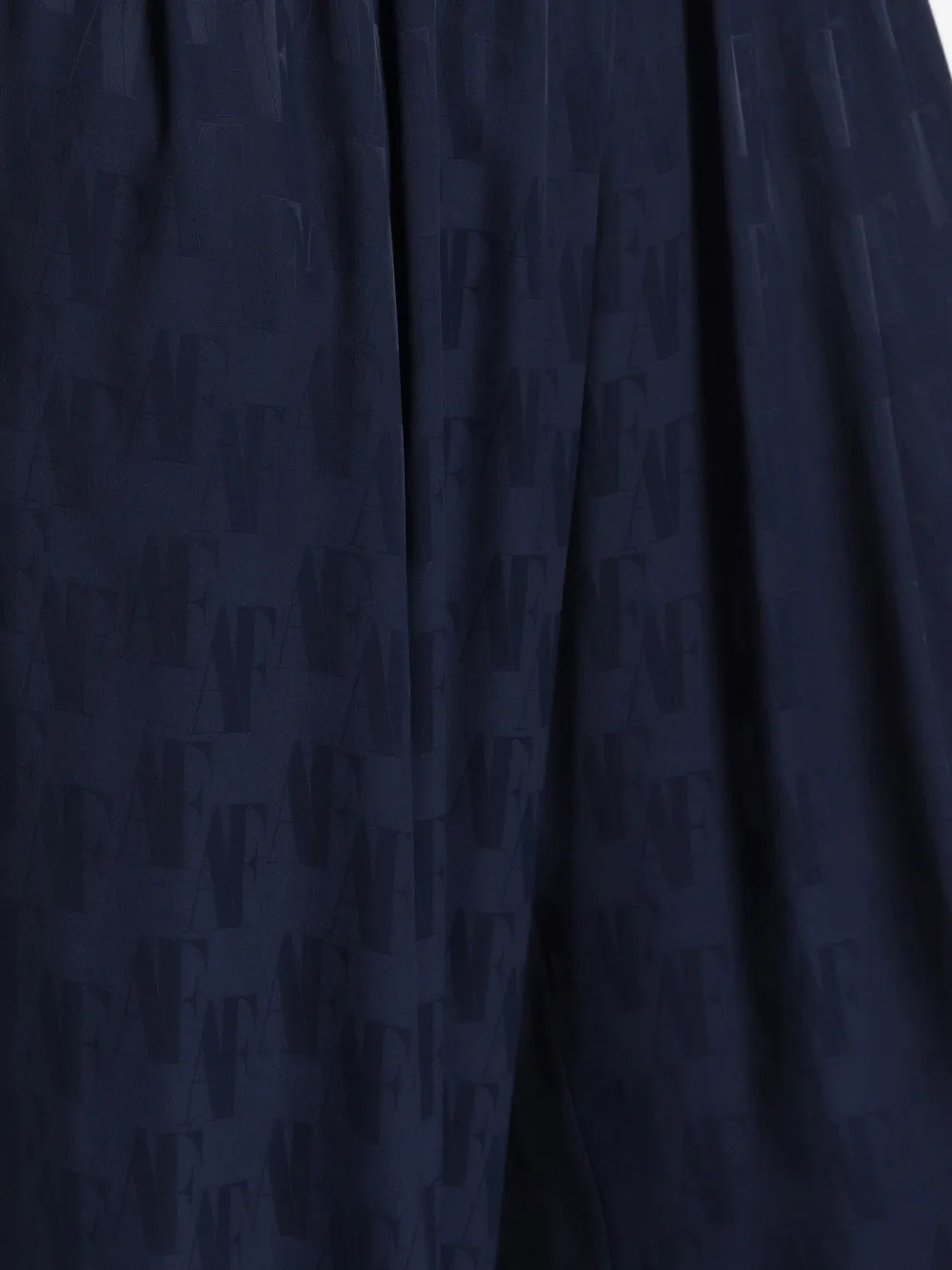 Alberta Ferretti Elastic-waistband Trousers In Blue