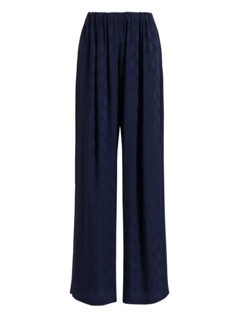 Alberta Ferretti elastic-waistband trousers