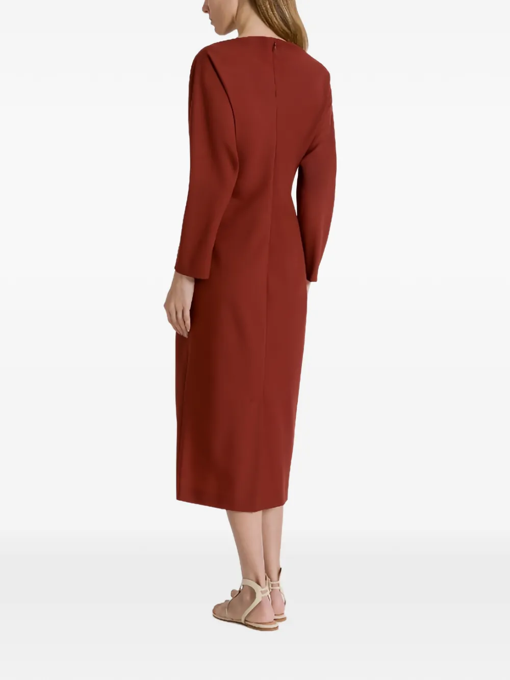 Alberta Ferretti Jurk met uitgesneden detail Rood