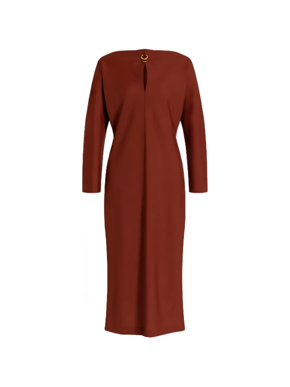 Alberta Ferretti Abito con dettaglio cut-out - Rosso