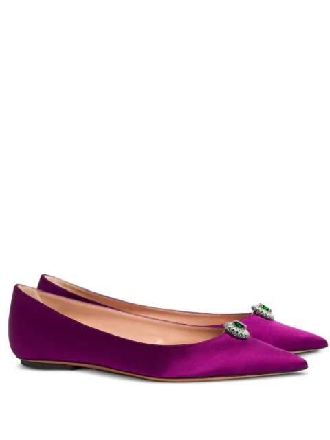 Alberta Ferretti flats de mezclilla con puntera en punta