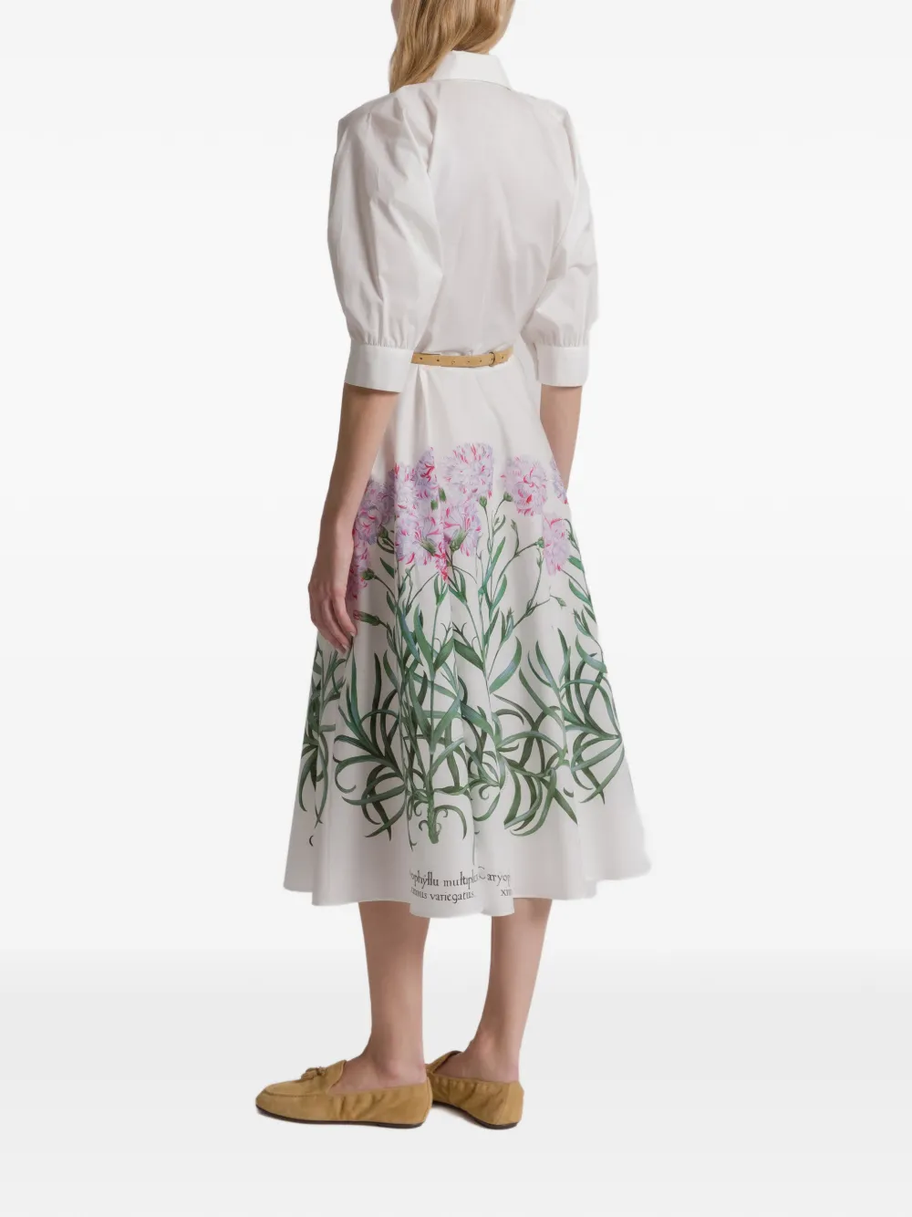 Alberta Ferretti Blousejurk met bloemenprint Wit