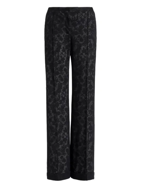 Alberta Ferretti floral-pattern trousers