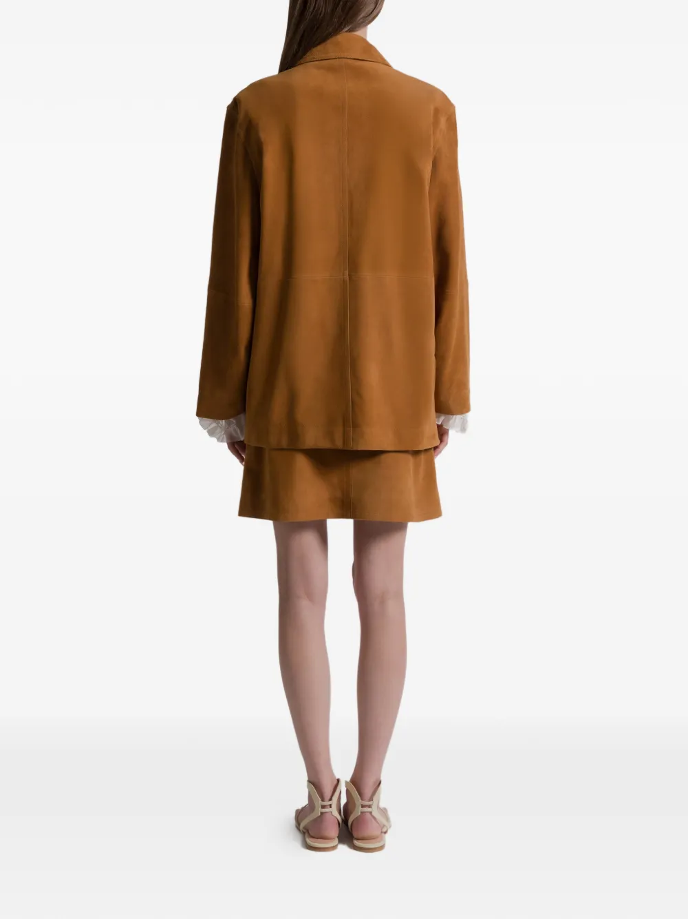 Alberta Ferretti Jack van geitenleer met knopen Bruin