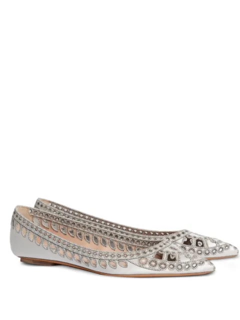 Alberta Ferretti flats con aberturas