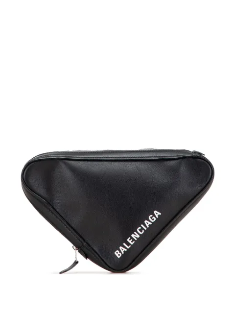 Balenciaga Pre-Owned 2017 Medium Leather Triangle clutch bag